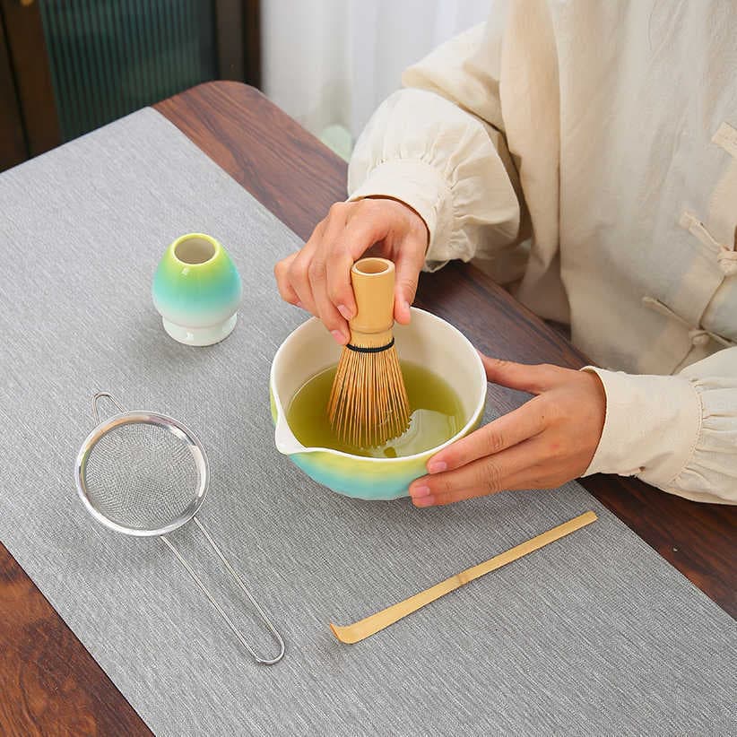 The Gradient Five-Piece — matcha ceremony set view 2