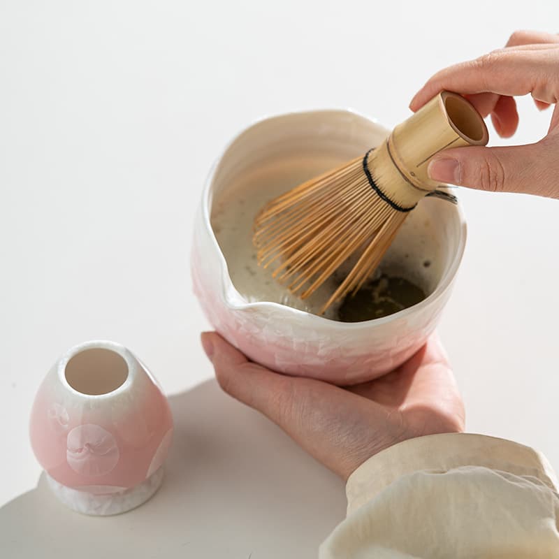 The Ice Flower Set — matcha ceremony set view 2