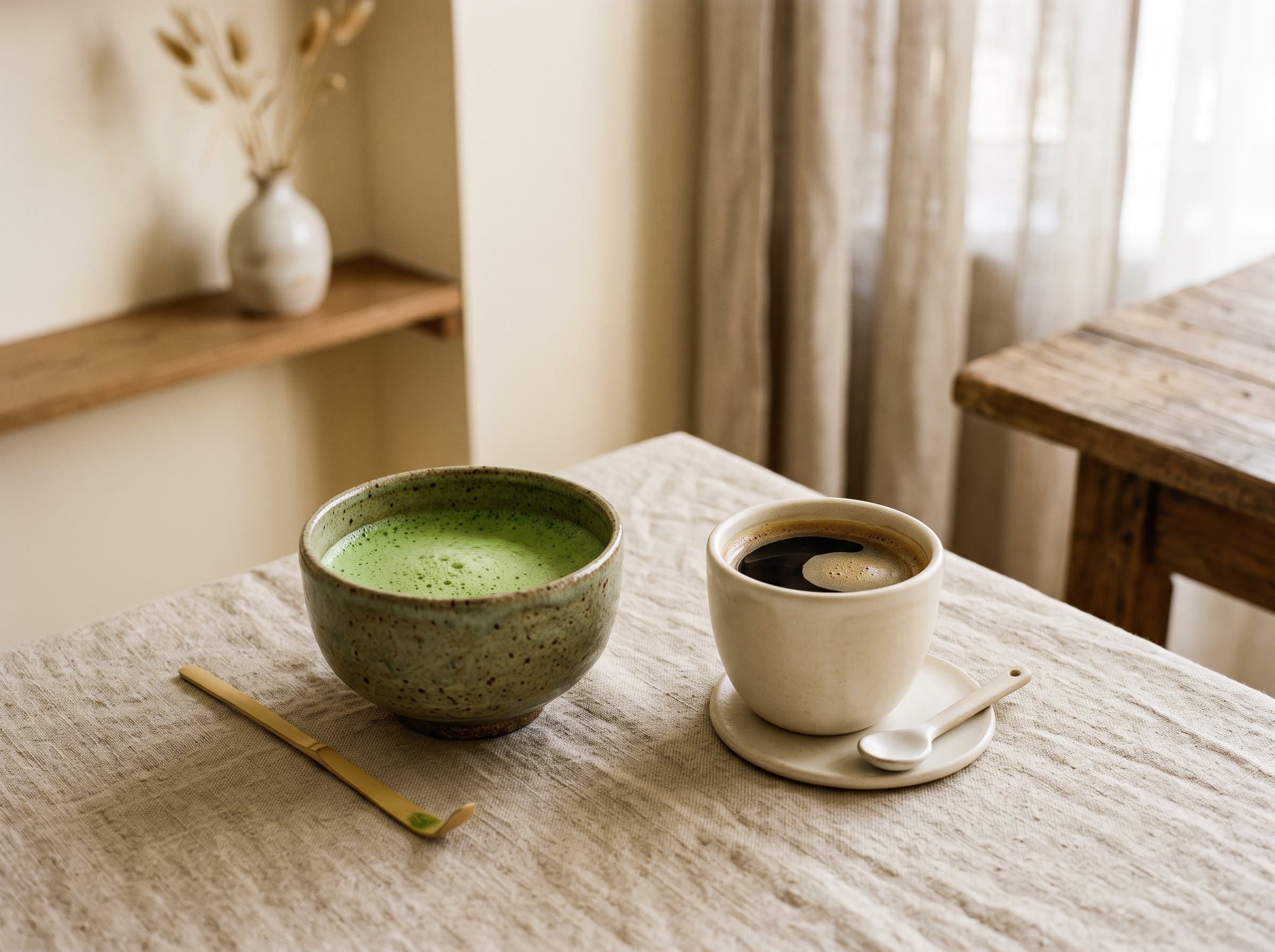 Matcha vs. coffee: the honest comparison